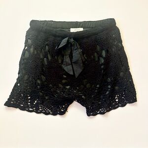 Umgee Black Lace Women Shorts